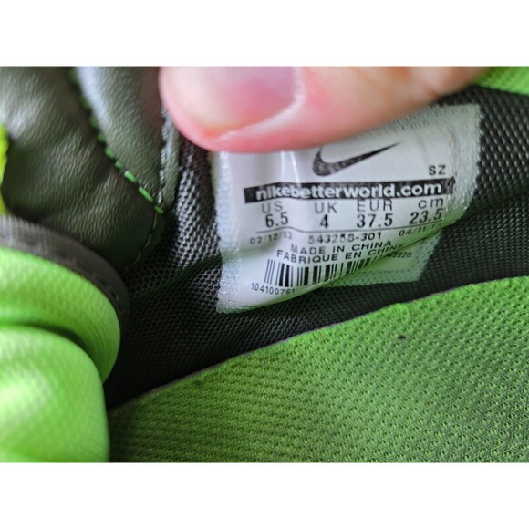 Nike Dunk Sky Hi Shoes Womens 6.5 Green Suede Gum Hidden Wedge Platform Sneakers - Picture 8 of 8